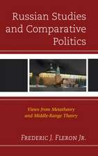 Russian Studies and Comparative Politics