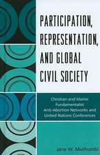 Participation, Representation and Global Civil Society