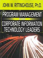 Program Management for Corporate Information Technology Leaders