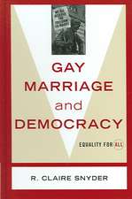 Gay Marriage and Democracy