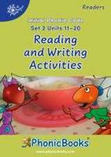 Phonic Books Dandelion Readers Reading and Writing Activities Set 2 Units 11-20 Twin Chimps (Two Letter Spellings Sh, Ch, Th, Ng, Qu, Wh, -Ed, -Ing, -Le)