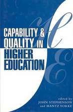 Capability and Quality in Higher Education