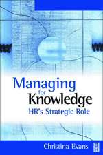 Managing for Knowledge