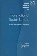 Transnational Social Spaces: Agents, Networks and Institutions