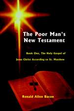 Poor Man's New Testament