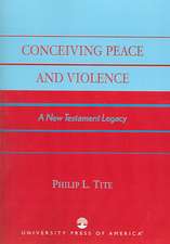 Conceiving Peace and Violence