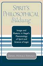 Spirit's Philosophical Bildung