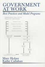 Government at Work: Best Practices and Model Programs