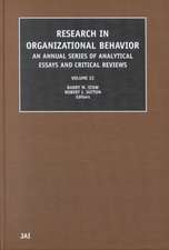 Research in Organizational Behavior