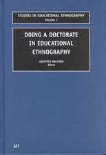 Doing a Doctorate in Educational Ethnography