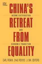 China's Retreat from Equality: Income Distribution and Economic Transition