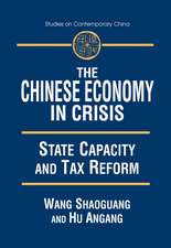 The Chinese Economy in Crisis: State Capacity and Tax Reform