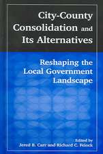 City-County Consolidation and Its Alternatives: Reshaping the Local Government Landscape: Reshaping the Local Government Landscape