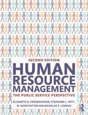 Human Resource Management: The Public Service Perspective