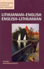 Lithuanian-English / English-Lithuanian Concise Dictionary