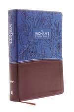 NIV, The Woman's Study Bible, Leathersoft, Blue/Brown, Full-Color, Red Letter: Receiving God's Truth for Balance, Hope, and Transformation