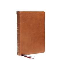 NKJV, Reference Bible, Classic Verse-by-Verse, Center-Column, Premium Goatskin Leather, Brown, Premier Collection, Red Letter, Comfort Print