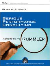 Serious Performance Consulting – According to Rummler