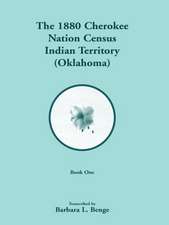 1880 Cherokee Nation Census, Indian Territory (Oklahoma)