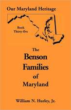 Our Maryland Heritage, Book 35: Benson Families