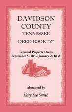 Davidson County, Tennessee, Deed Book Z