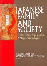 Japanese Family and Society: Words from Tongo Takebe, A Meiji Era Sociologist