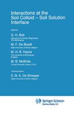 Interactions at the Soil Colloid: Soil Solution Interface