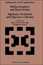 Algebraic Structures and Operator Calculus: Volume II: Special Functions and Computer Science