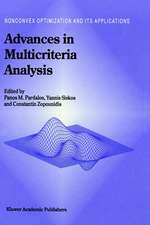 Advances in Multicriteria Analysis