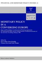 Monetary Policy in a Converging Europe