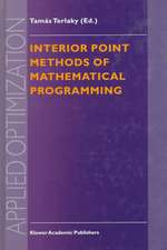 Interior Point Methods of Mathematical Programming