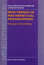 New Trends in Mathematical Programming