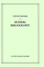 Edmund Husserl Bibliography