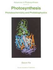 Photosynthesis: Photobiochemistry and Photobiophysics