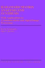 Hadamard Matrix Analysis and Synthesis: With Applications to Communications and Signal/Image Processing