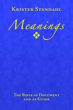 Meanings: The Bible as Document and as Guide