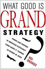 What Good Is Grand Strategy? – Power and Purpose in American Statecraft from Harry S. Truman to George W. Bush