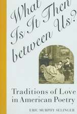 What Is It Then between Us? – Traditions of Love in American Poetry