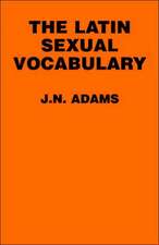 The Latin Sexual Vocabulary