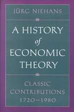 A History of Economic Theory – Classic Contributions, 1720–1980