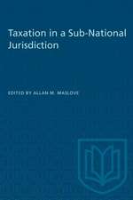 Taxation in a Sub-National Jurisdiction