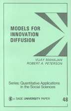 Models for Innovation Diffusion