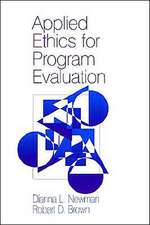 Applied Ethics for Program Evaluation