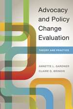 Advocacy and Policy Change Evaluation – Theory and Practice