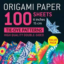 Origami Paper 100 sheets Tie-Dye Patterns 6" (15 cm): Tuttle Origami Paper: Double-Sided Origami Sheets Printed with 8 Different Designs (Instructions for 8 Projects Included)