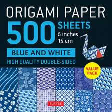 Origami Paper 500 sheets Blue & White 6