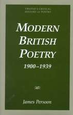 Critical History of Poetry Series: Modern British Poetry 1900-1939