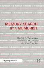 Memory Search By A Memorist