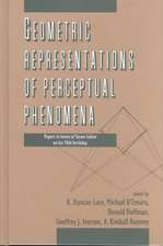 Geometric Representations of Perceptual Phenomena: Papers in Honor of Tarow indow on His 70th Birthday