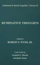 Ruminative Thoughts: Advances in Social Cognition, Volume IX